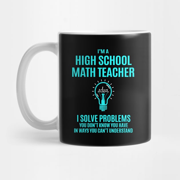 High School Math Teacher - I Solve Problems by Pro Wresting Tees